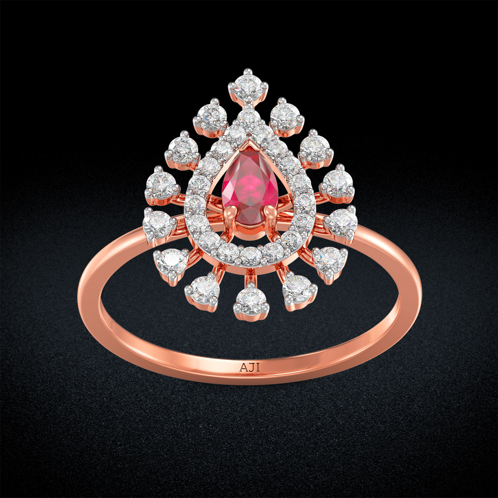 Simply Stunning Starlight Rosegold Diamond ring image