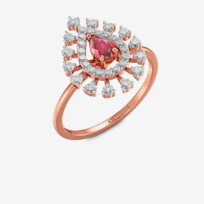 Simply Stunning Starlight Rosegold Diamond ring alternate view 1