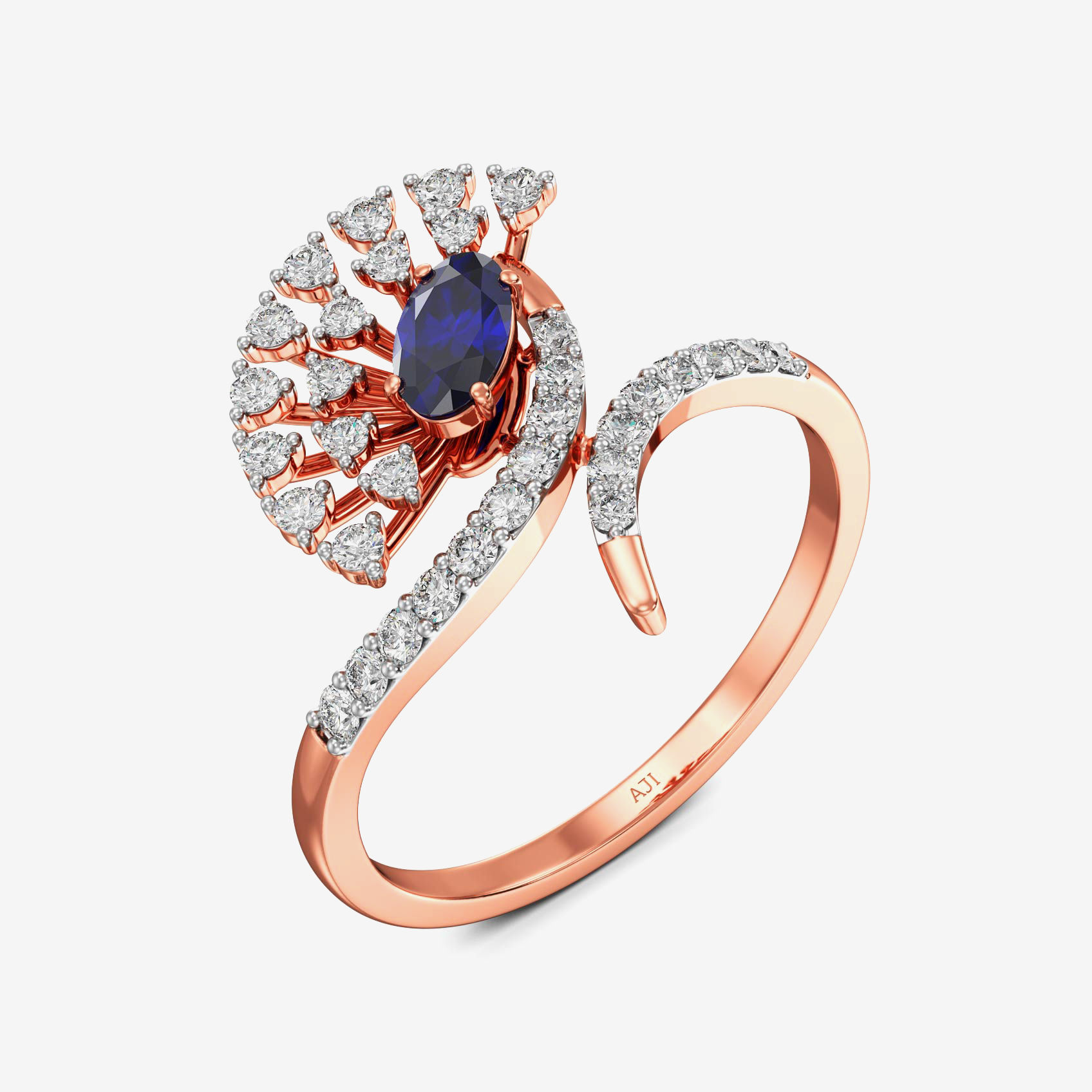 Crystal Clear sparkling Dream Rosegold Diamond ring