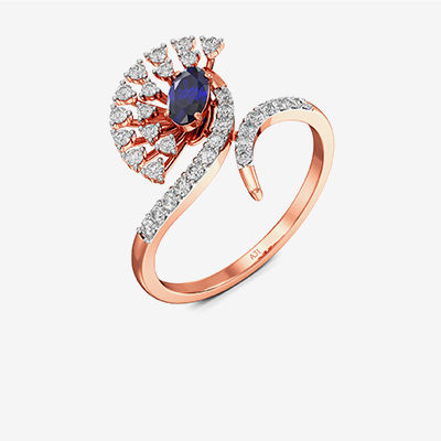 Crystal Clear sparkling Dream Rosegold Diamond ring alternate view 1