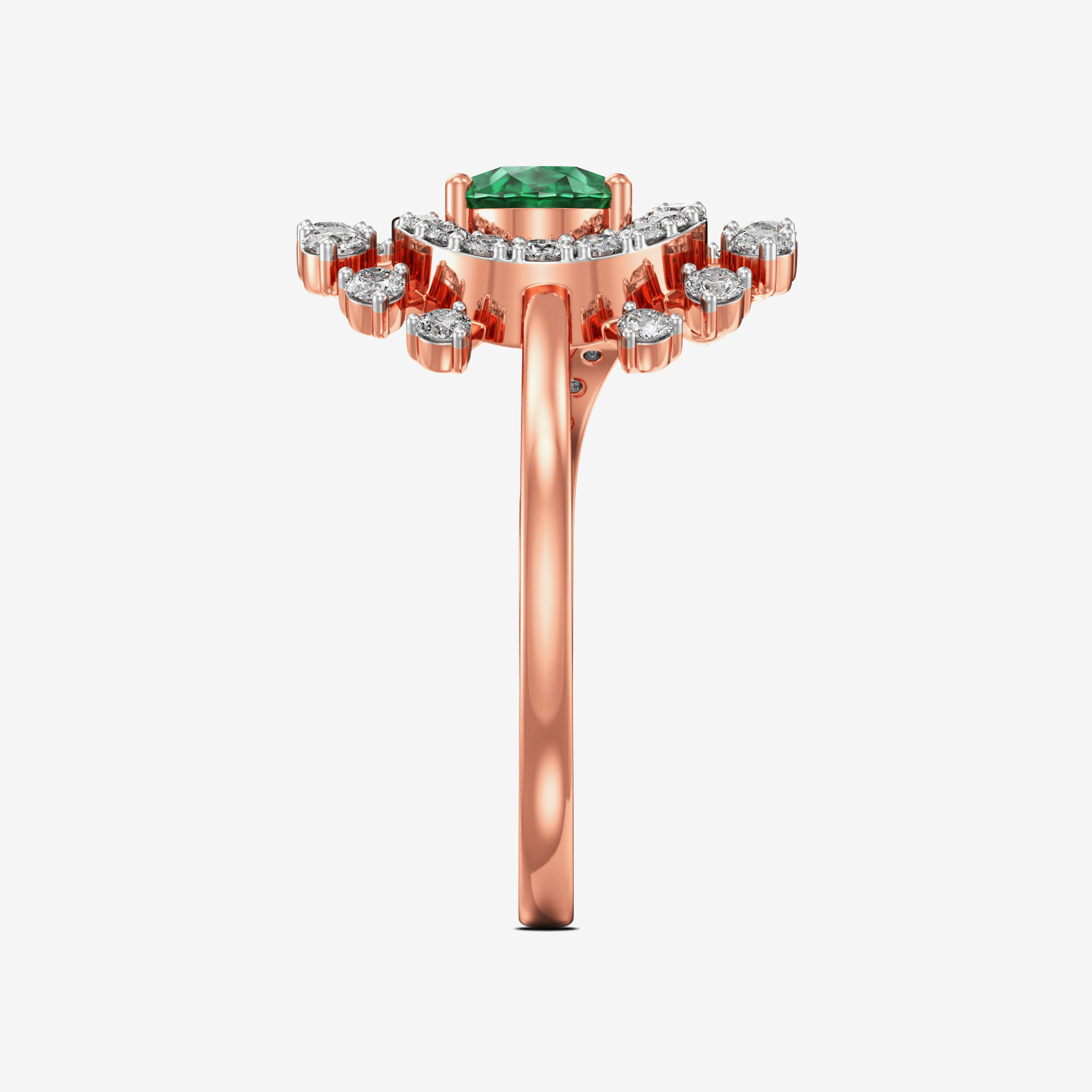 Starlit Glittering Night Greenstone diamond Ring alternate view 3