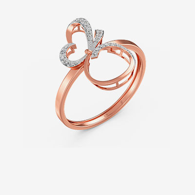 Swirling Butterfly Diamond Ring alternate view 1
