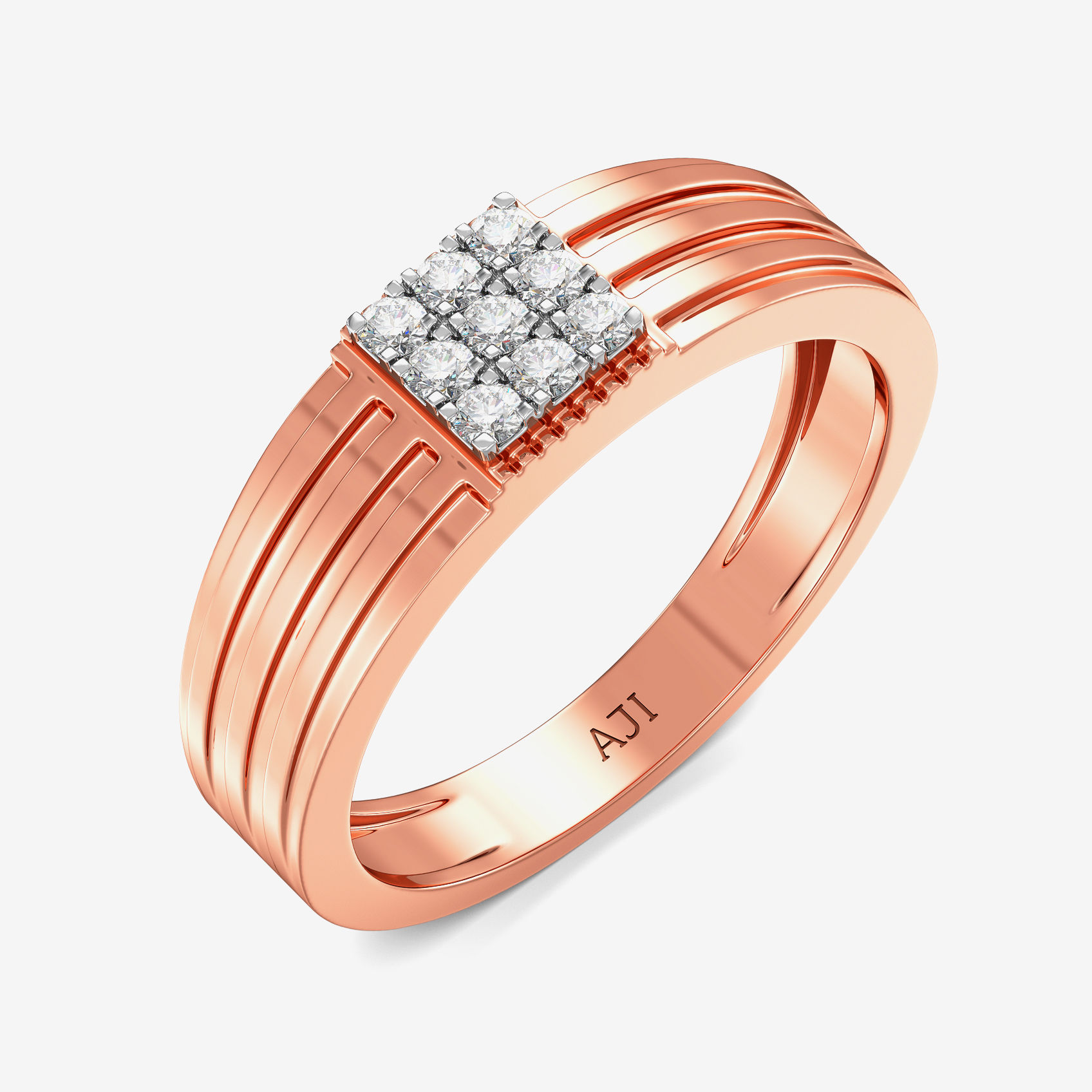 Kaleidoscopic Mens Ring