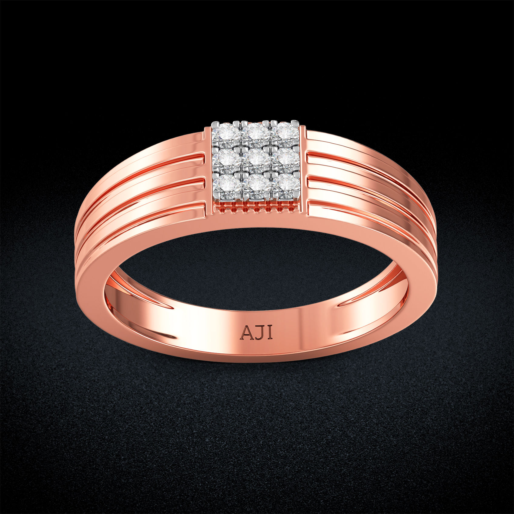 Kaleidoscopic Mens Ring image