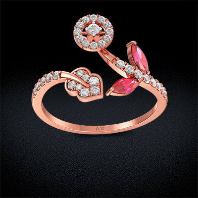 Glitter Diamond Women Ring alternate view 2