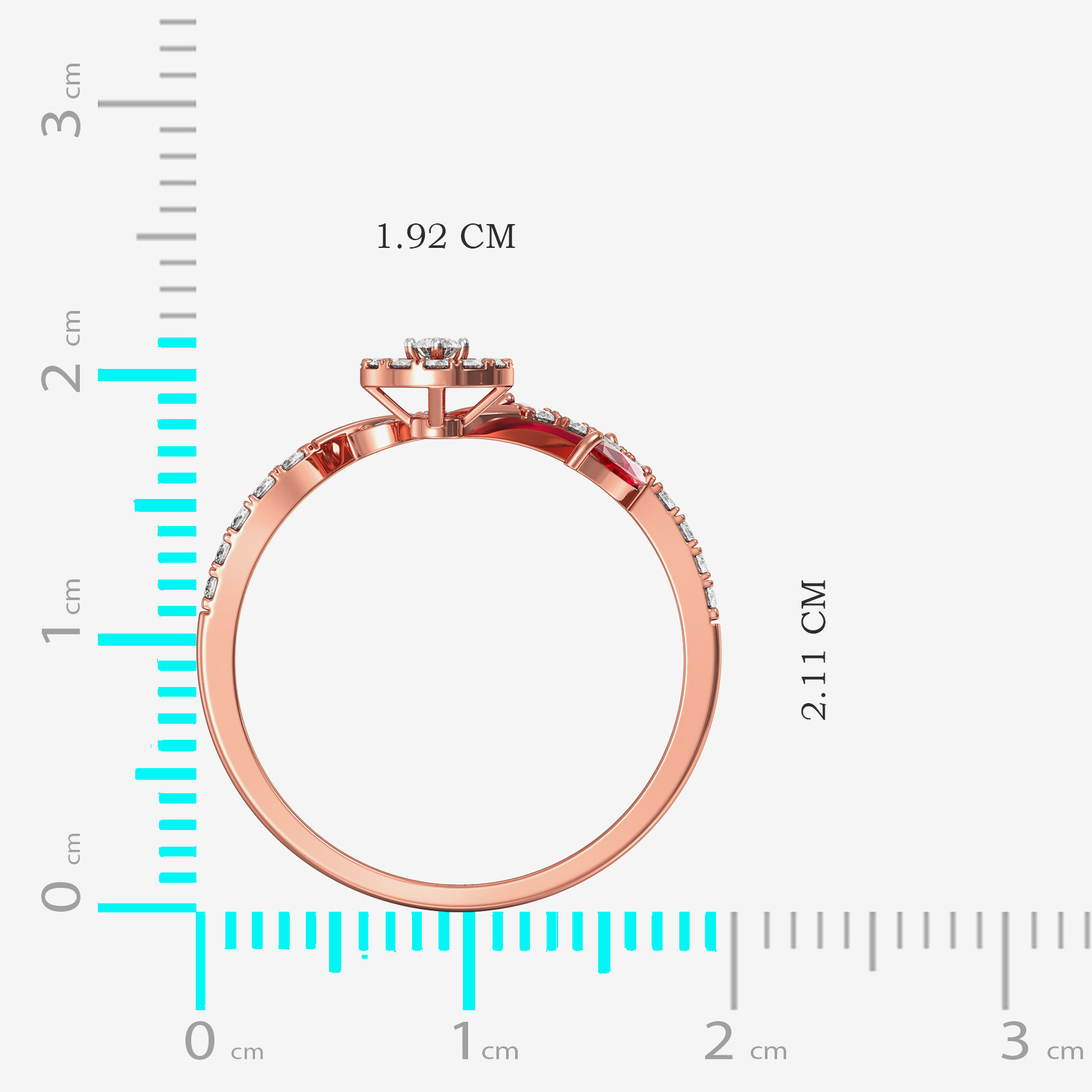 Glitter Diamond Women Ring image