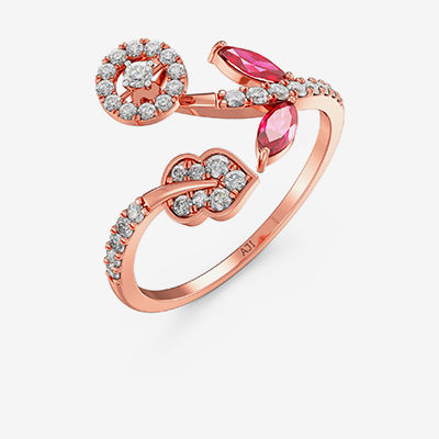Glitter Diamond Women Ring alternate view 1