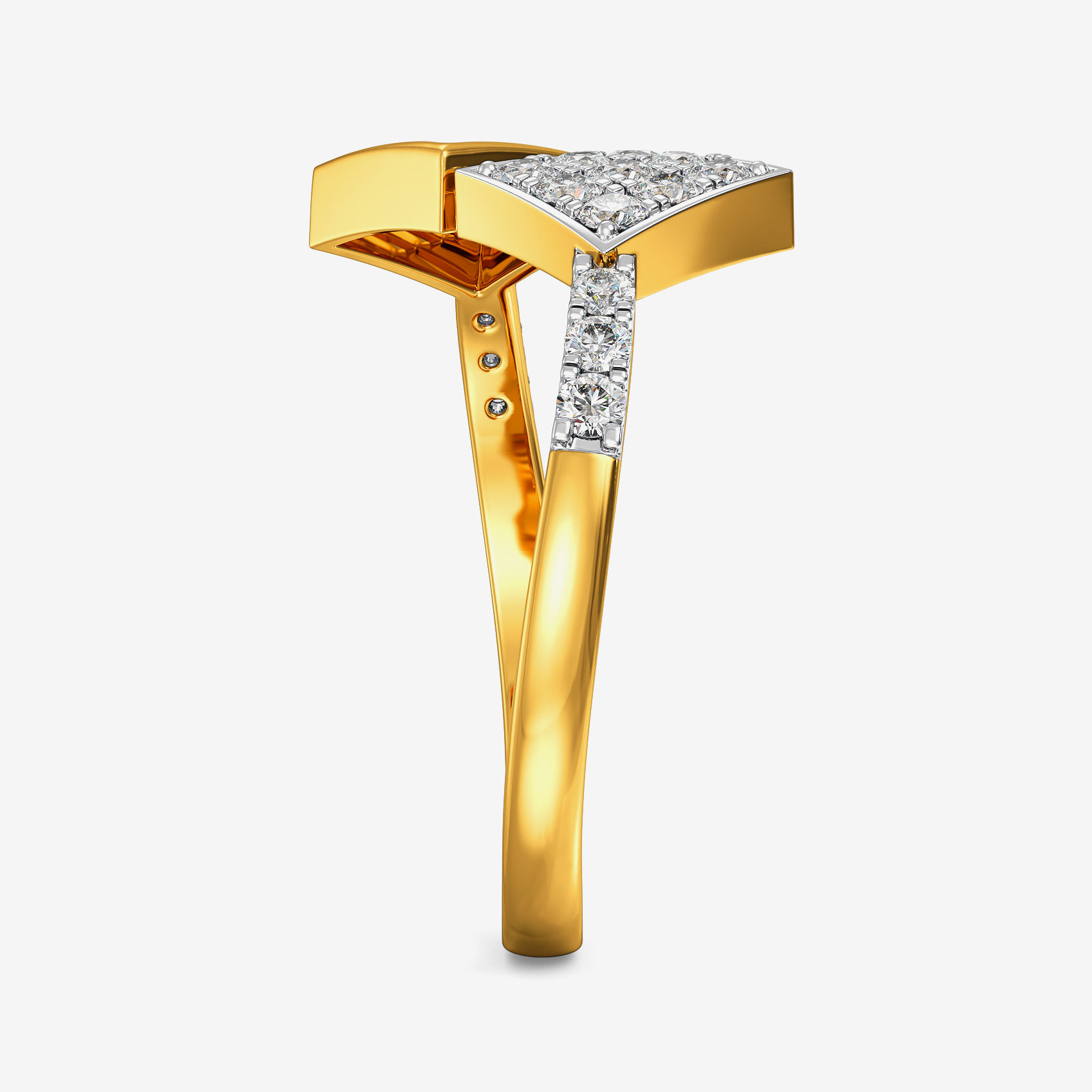 Quadrant Diamond  Women Ring alternate view 3