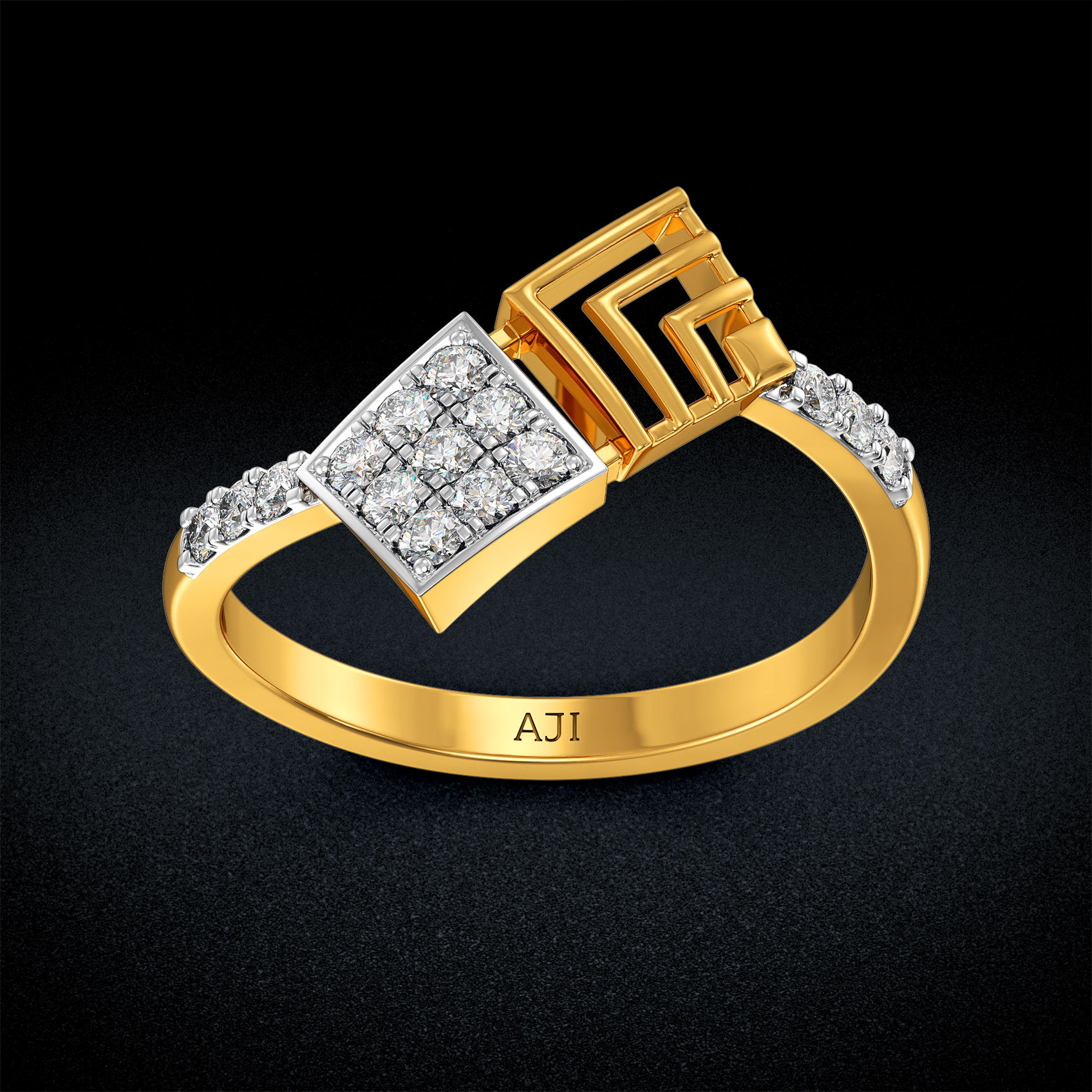 Quadrant Diamond  Women Ring image
