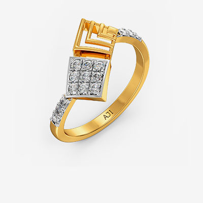 Quadrant Diamond  Women Ring alternate view 1