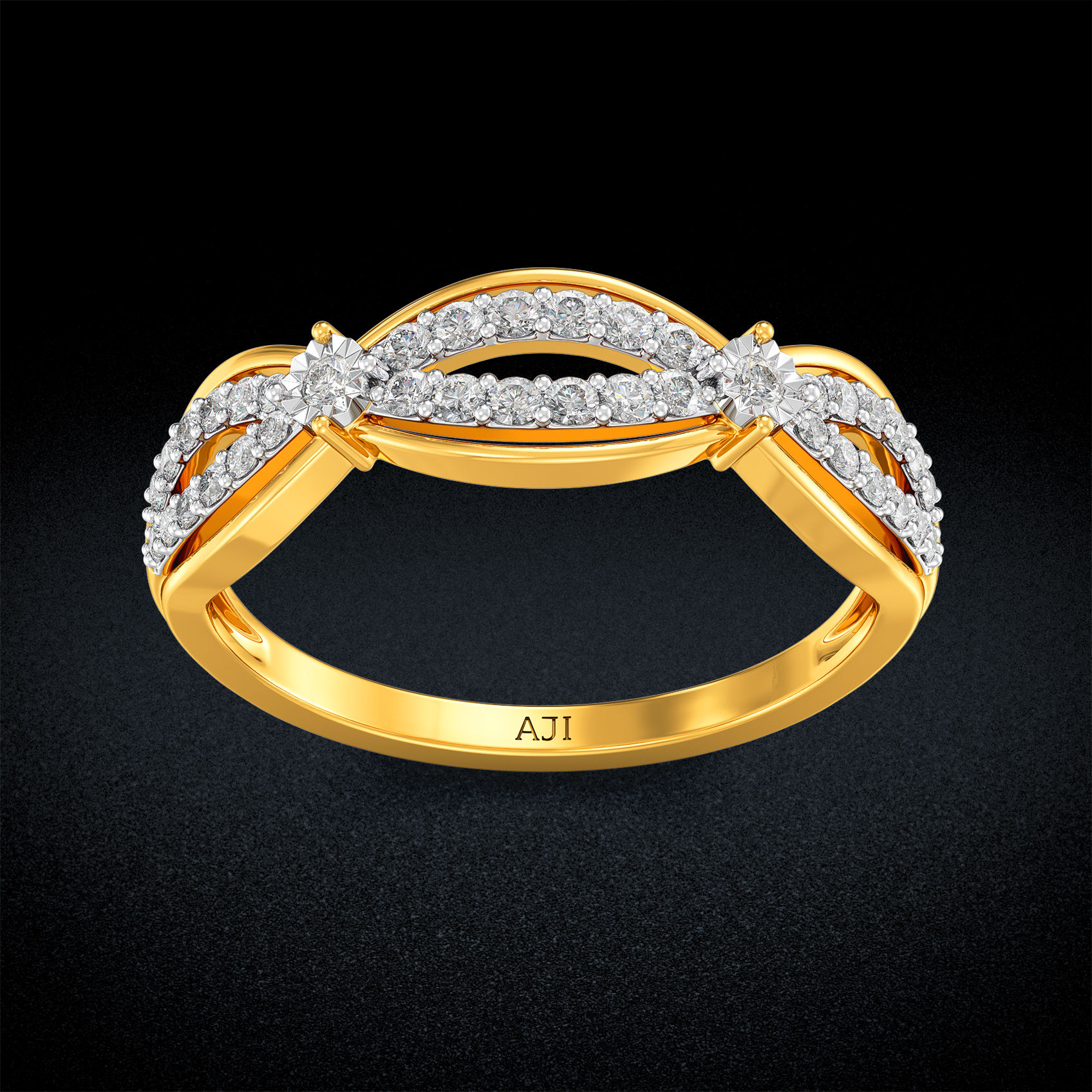 Ellipse Diamond Model Women Ring image