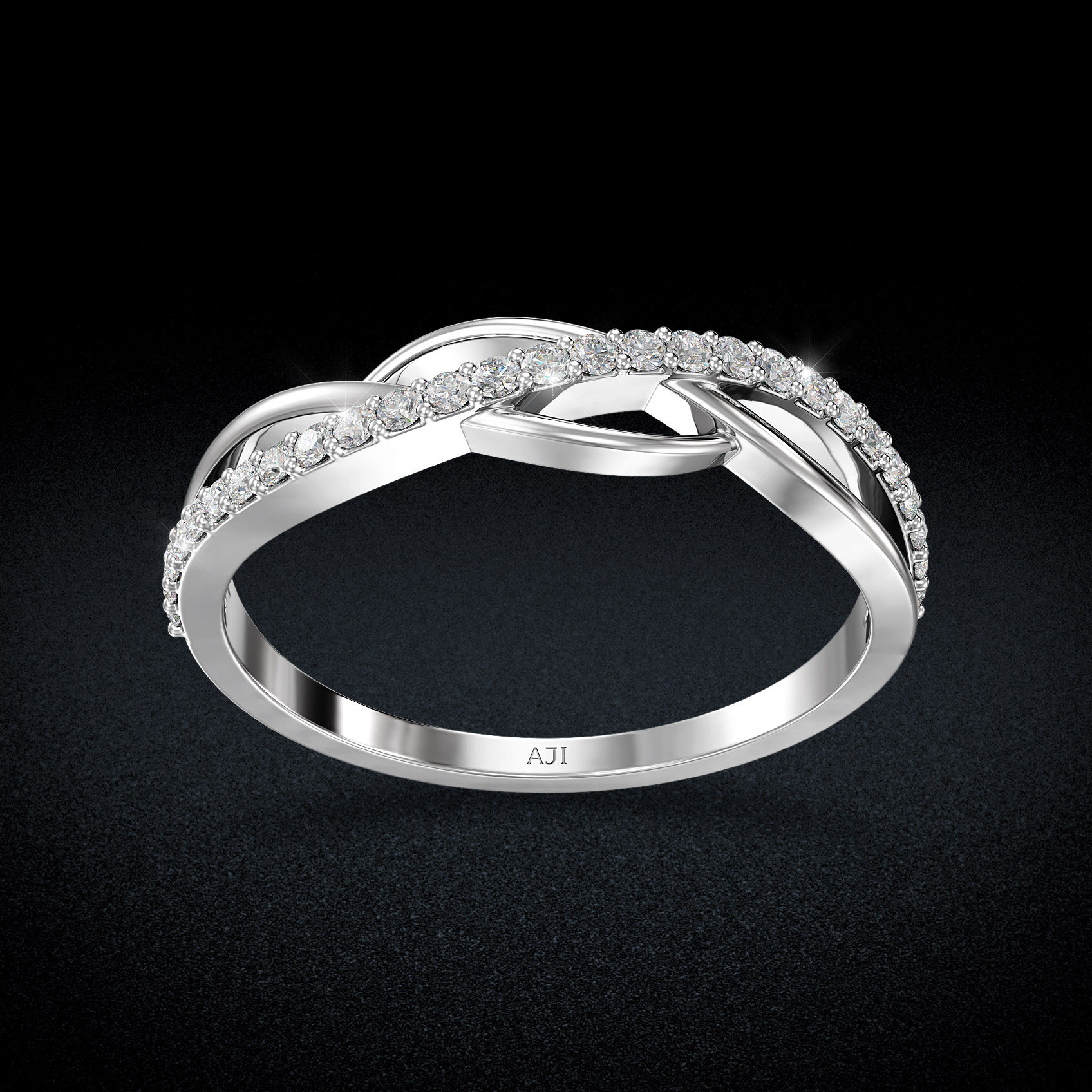 Helical Inspired Diamond Ring image