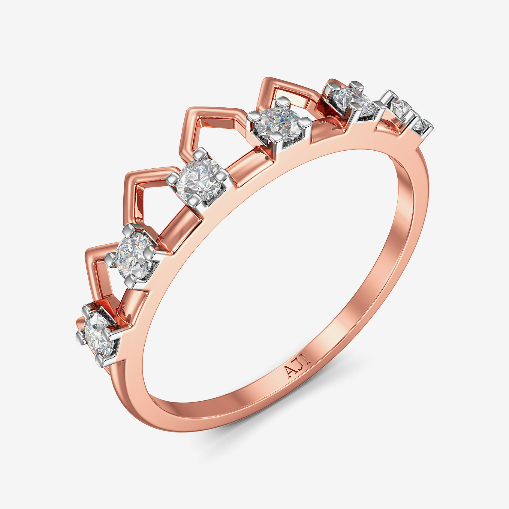 Tiara Designed Diamond Ring