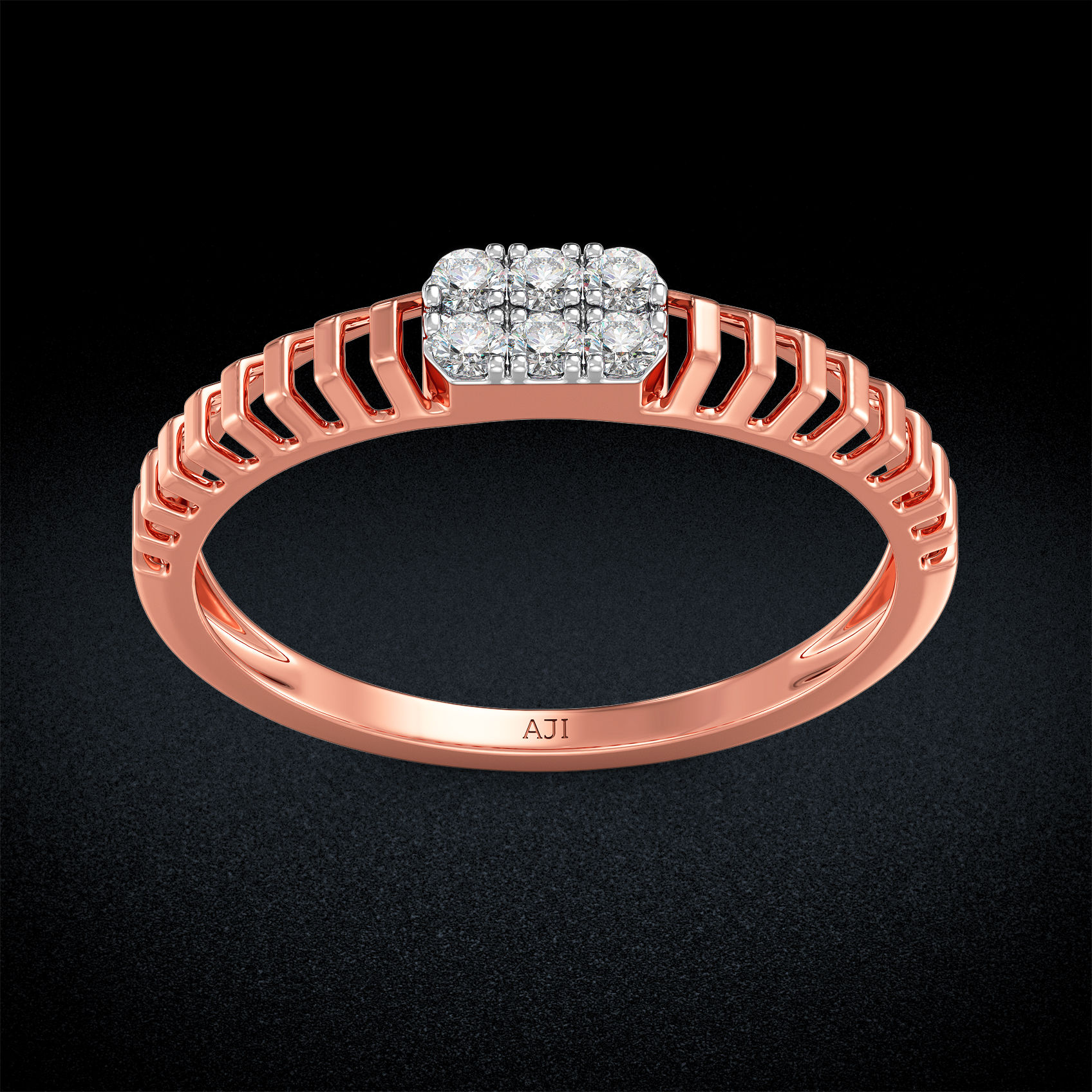 Gold Glam Diamond Ring image