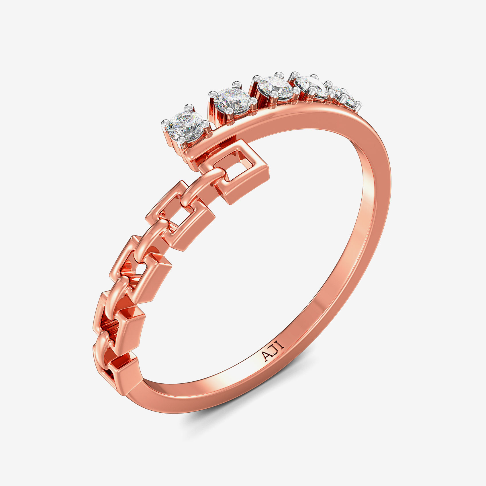 Quadrant Glint Diamond Ring