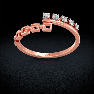 Quadrant Glint Diamond Ring alternate view 2