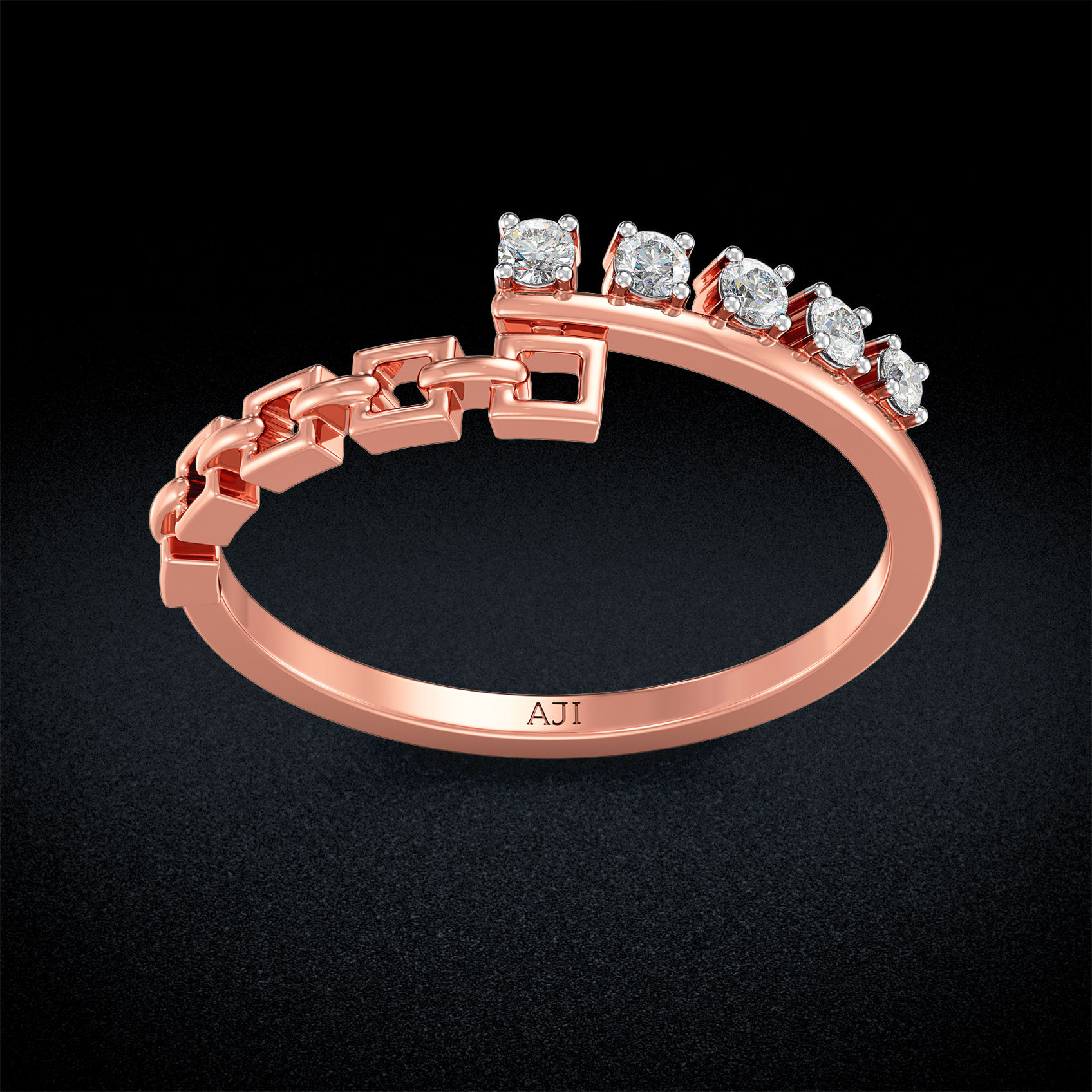 Quadrant Glint Diamond Ring image