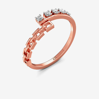 Quadrant Glint Diamond Ring alternate view 1