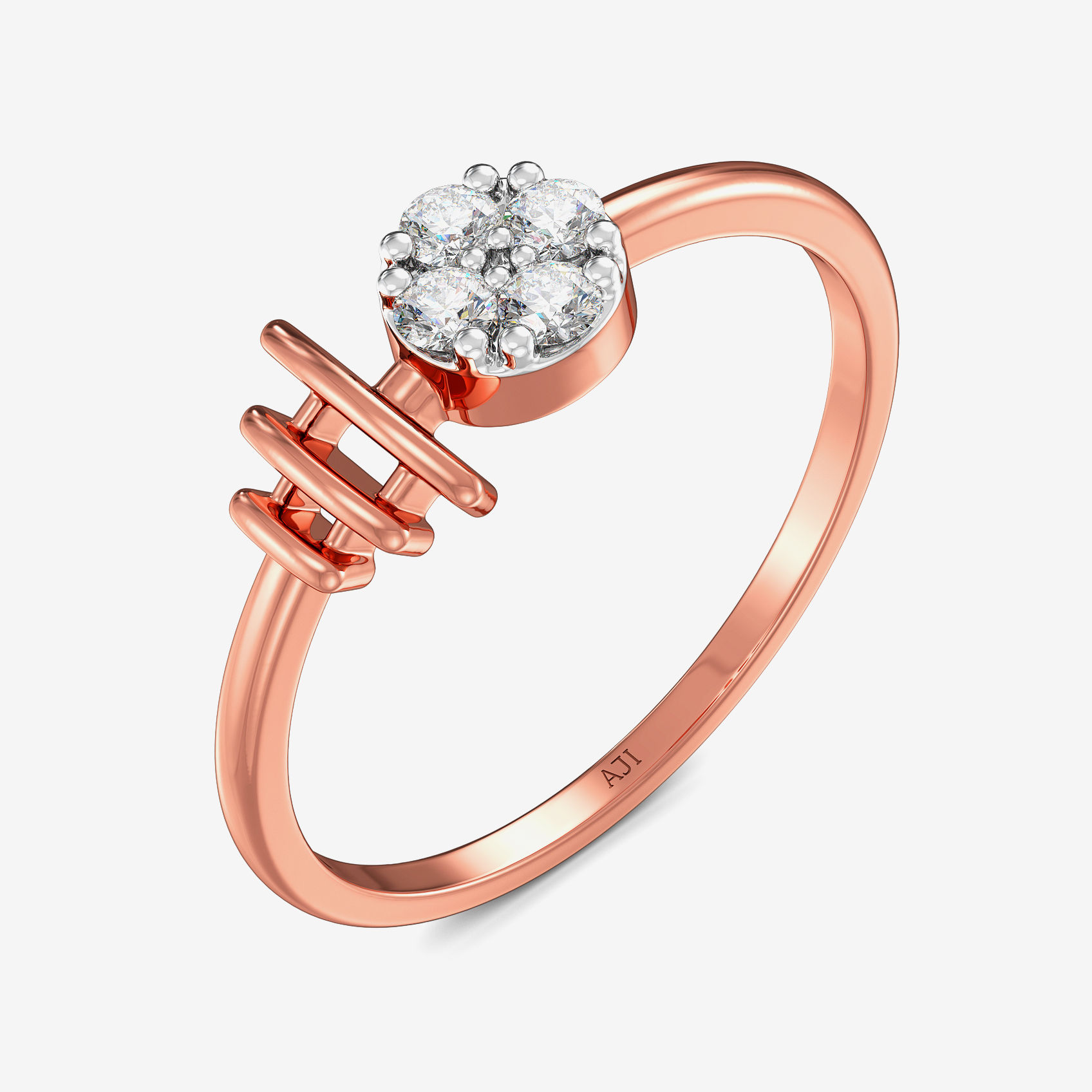 Spherical Shaped Diamond Ring