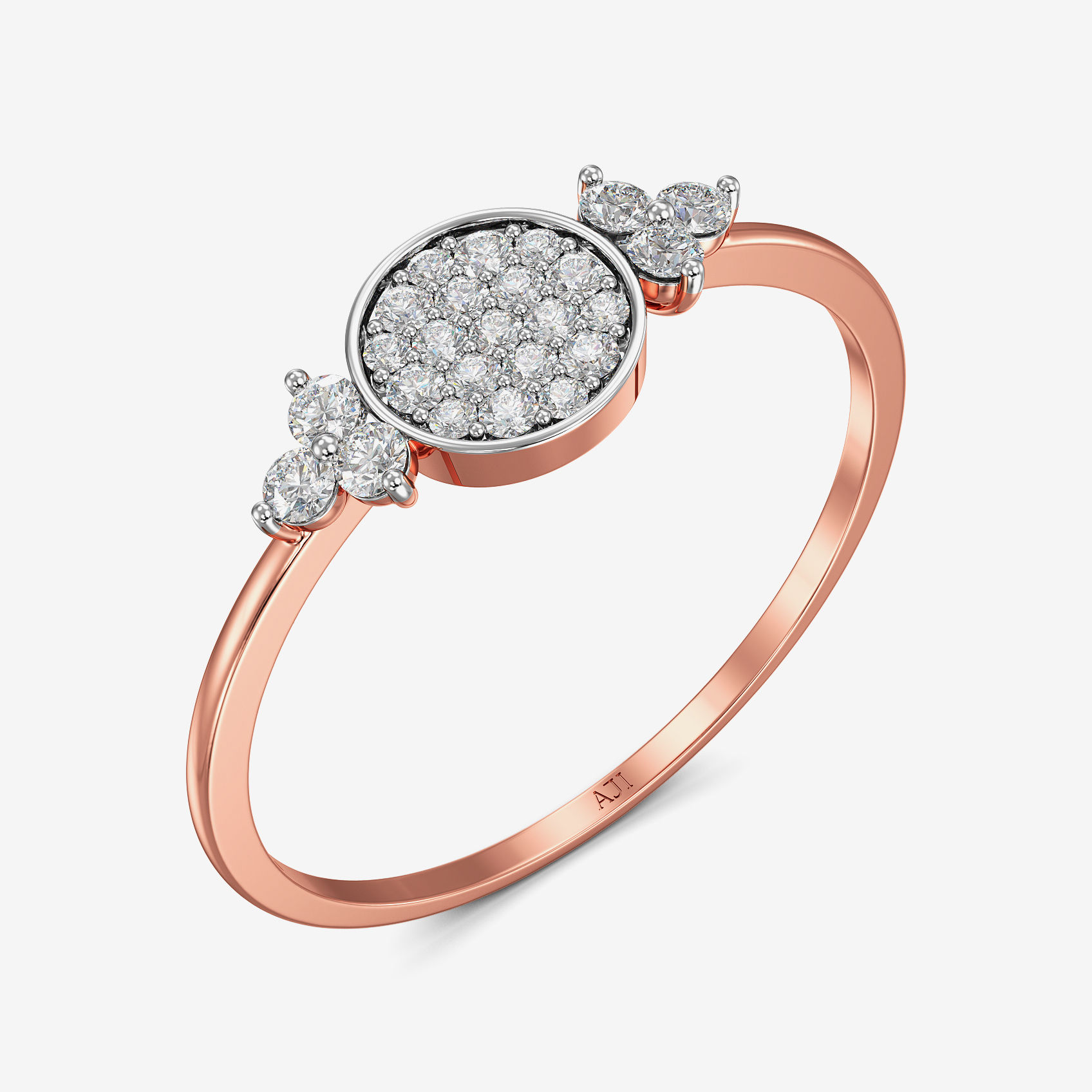 Sperical Inspired Diamond Ring