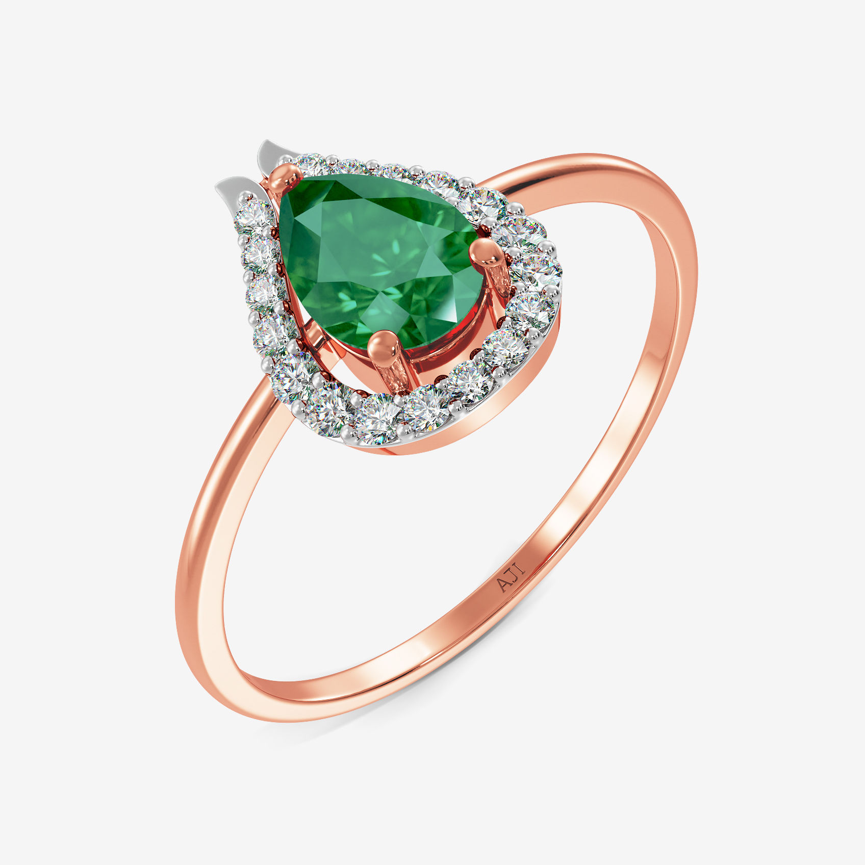 Droplet Inspired Diamond Ring