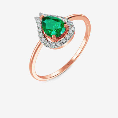 Droplet Inspired Diamond Ring alternate view 1