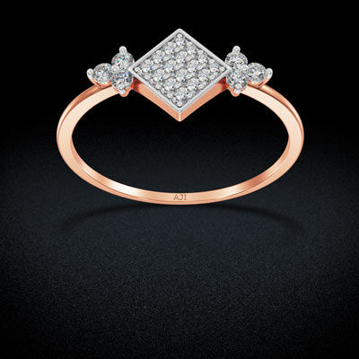 Quadrilateral Inspired Diamond Ring alternate view 2