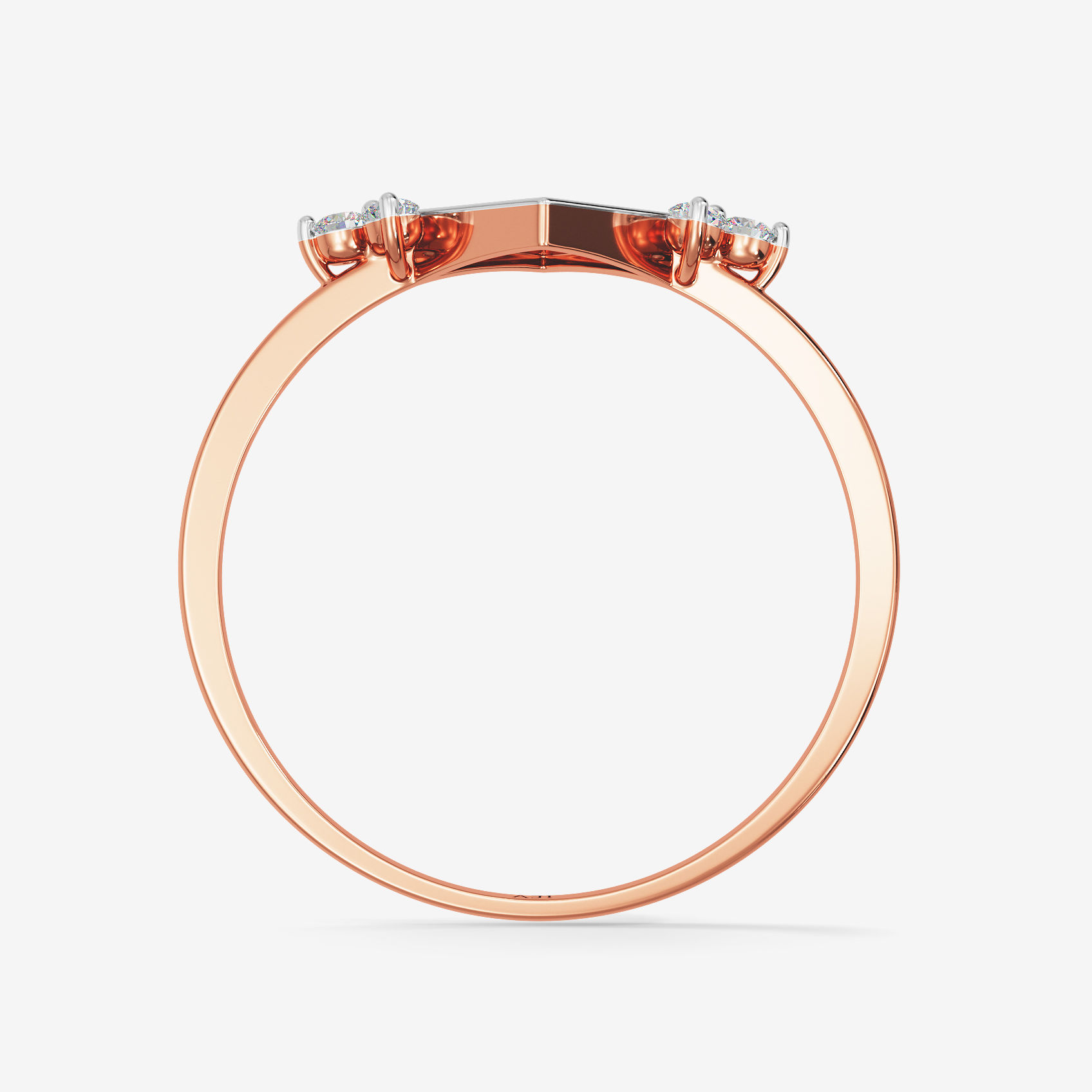 Quadrilateral Inspired Diamond Ring image