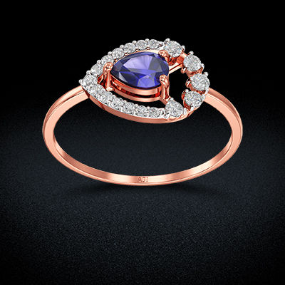 Dewdrop Inspired Diamond Ring alternate view 2