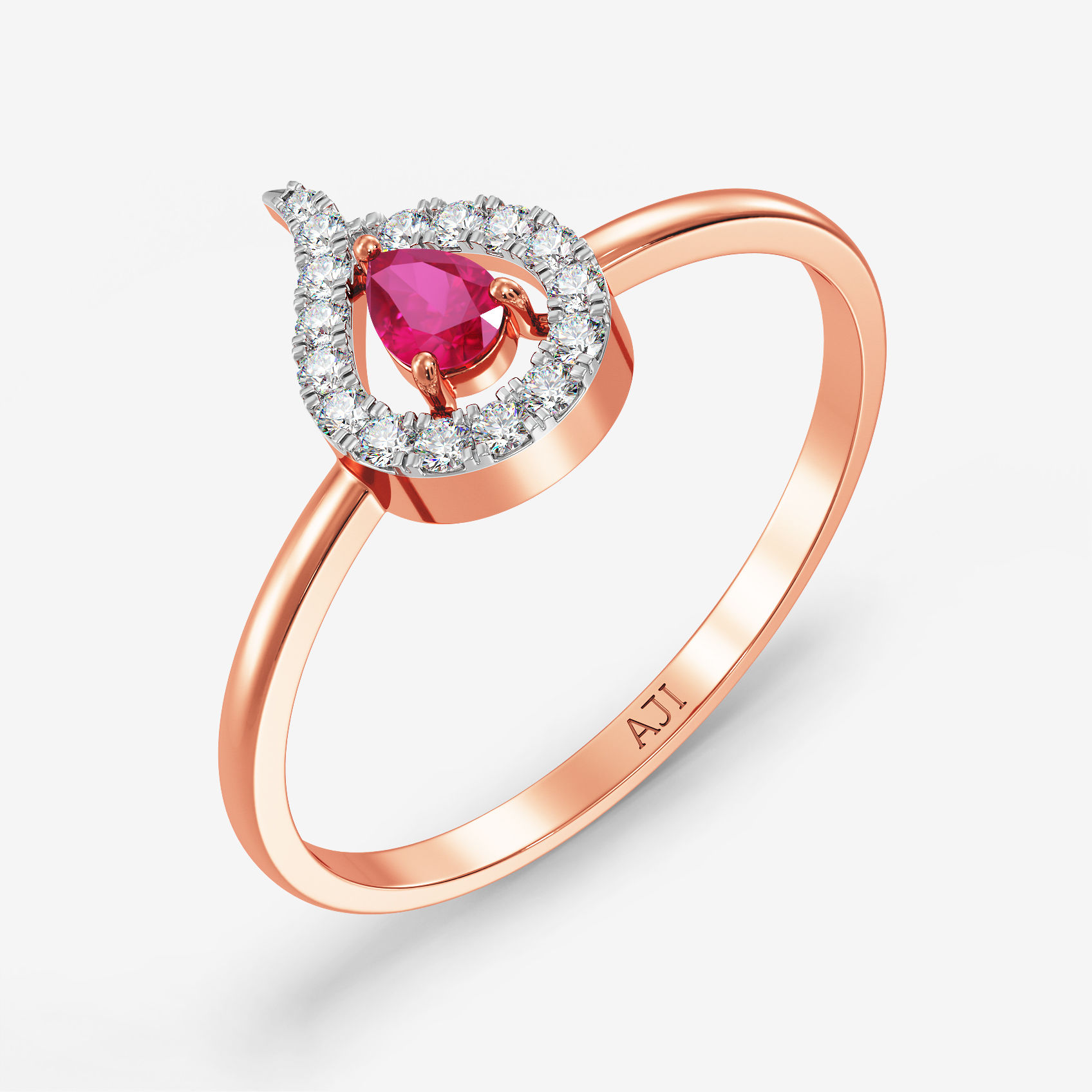 Lantern Shaped Diamond Ring