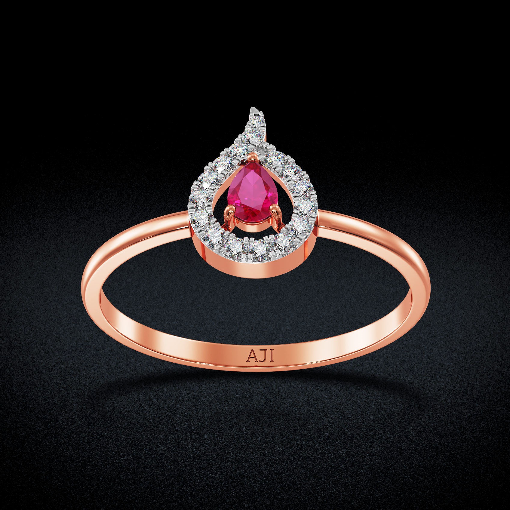 Lantern Shaped Diamond Ring image