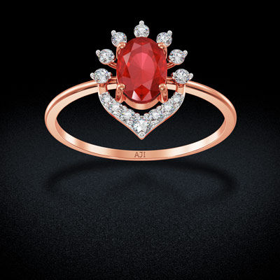 Floriated Diamond Ring alternate view 1