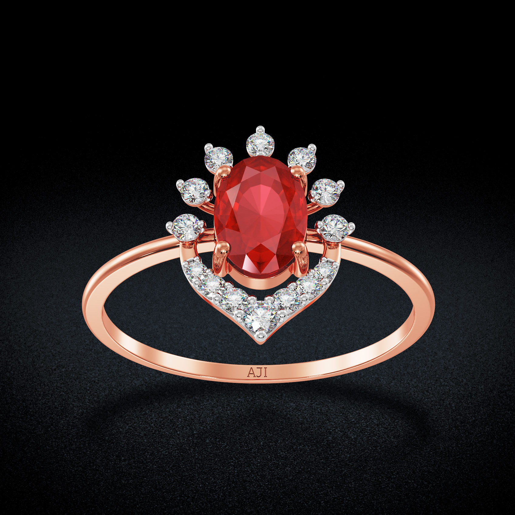 Floriated Diamond Ring image