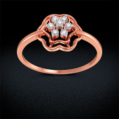 Floret Inspired Diamond Ring alternate view 2