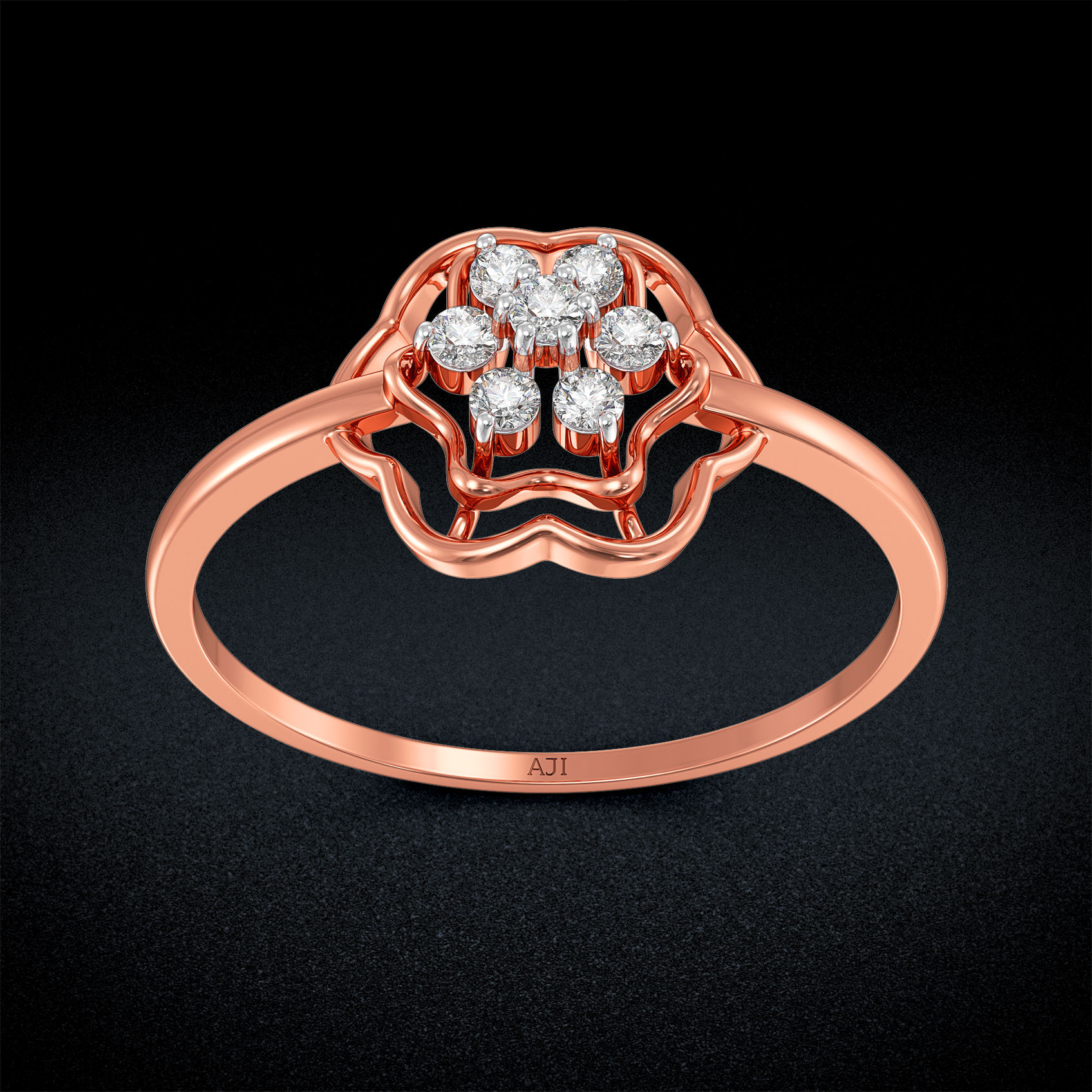 Floret Inspired Diamond Ring image