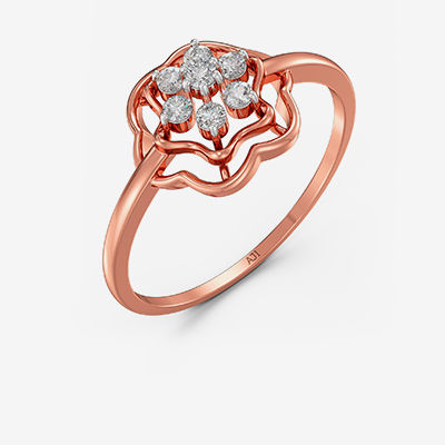 Floret Inspired Diamond Ring alternate view 1