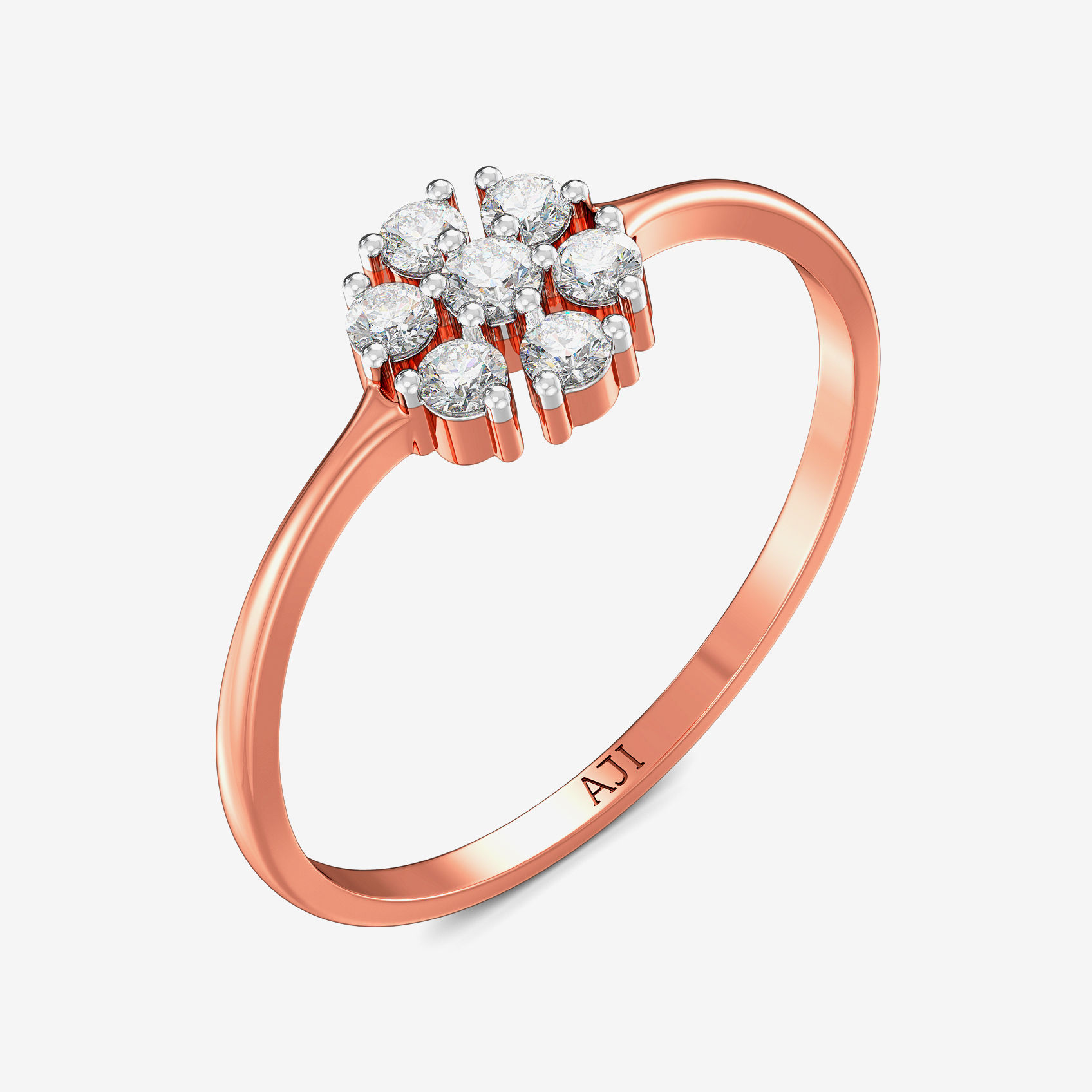 Floral Shaped Diamond Ring