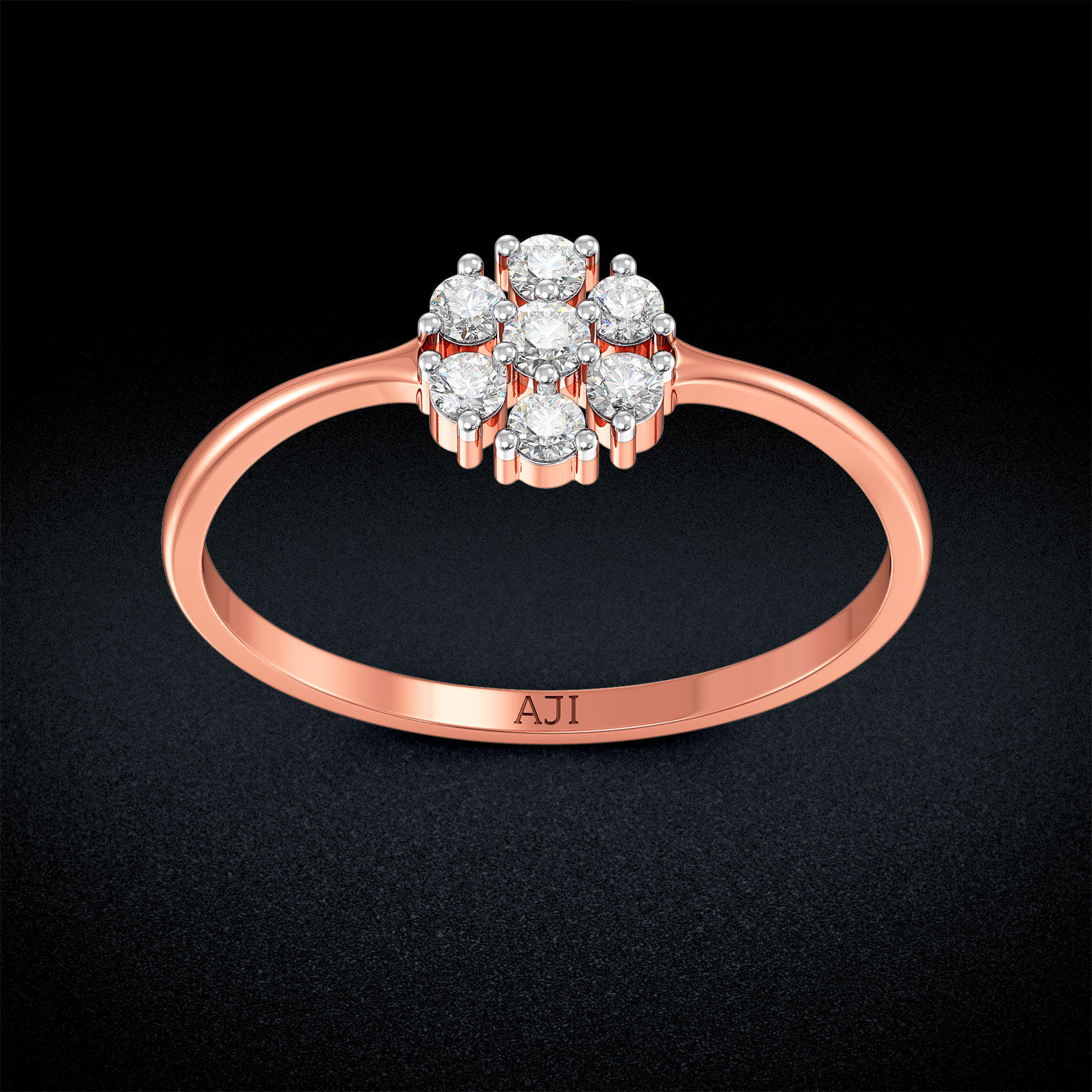 Floral Shaped Diamond Ring image