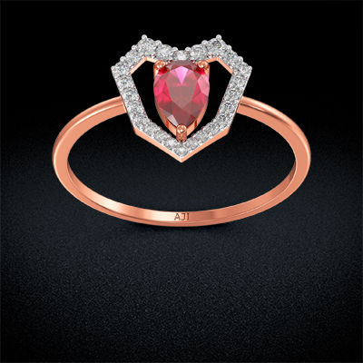 Amour Shaped Diamond Ring alternate view 2