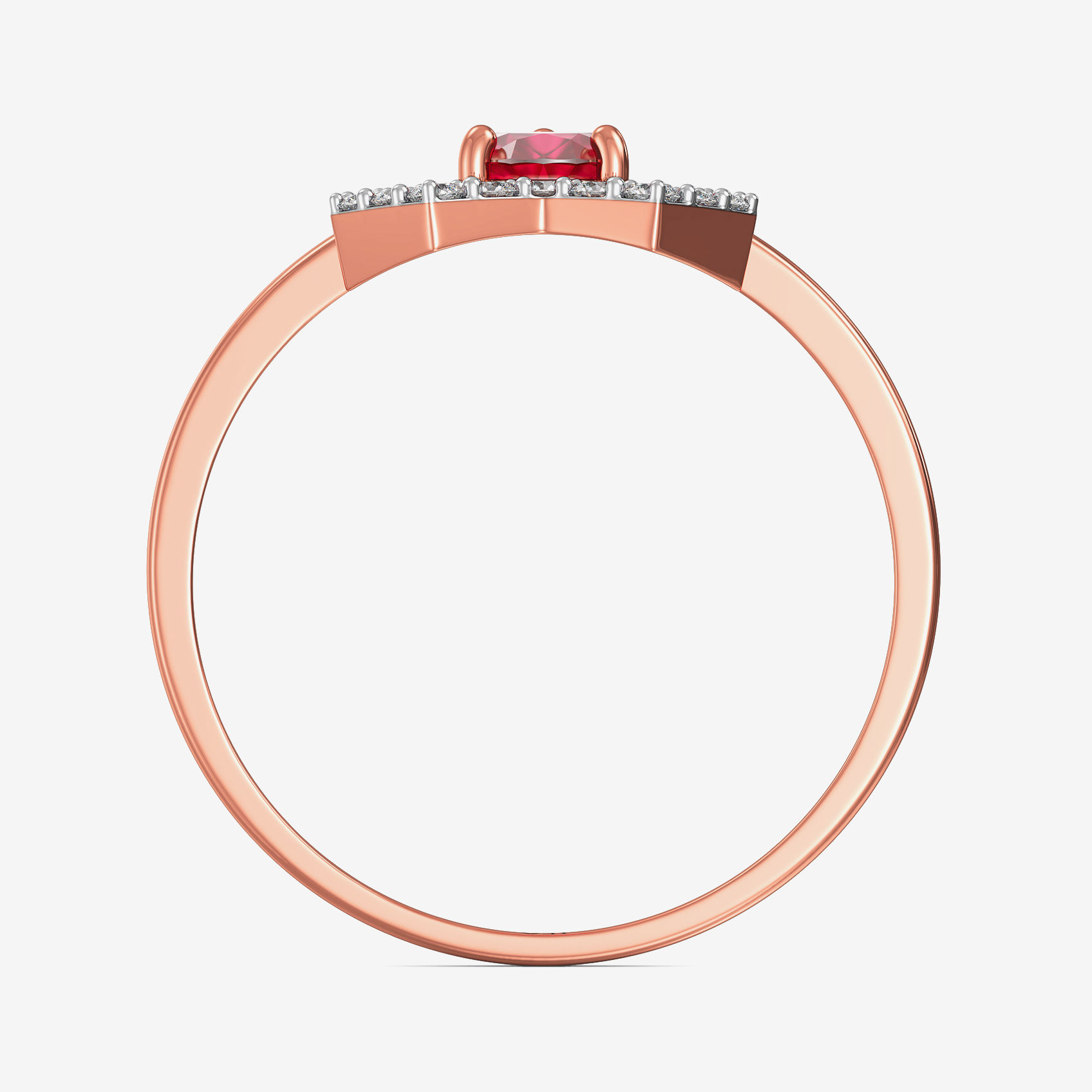 Amour Shaped Diamond Ring image