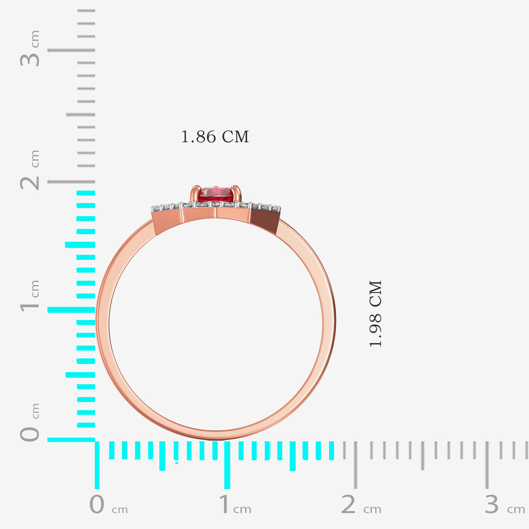 Amour Shaped Diamond Ring image