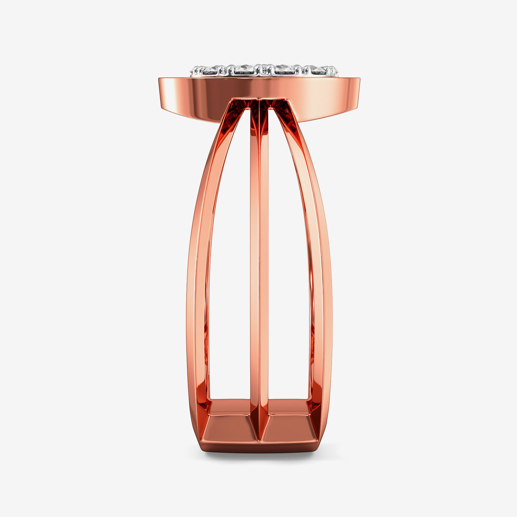 Elliptical Diamond Ring alternate view 3