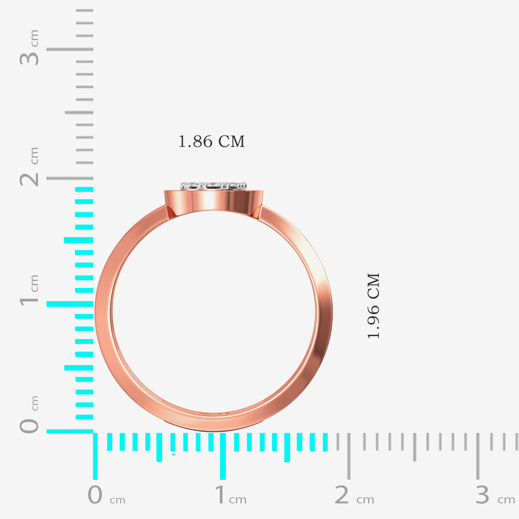 Elliptical Diamond Ring image