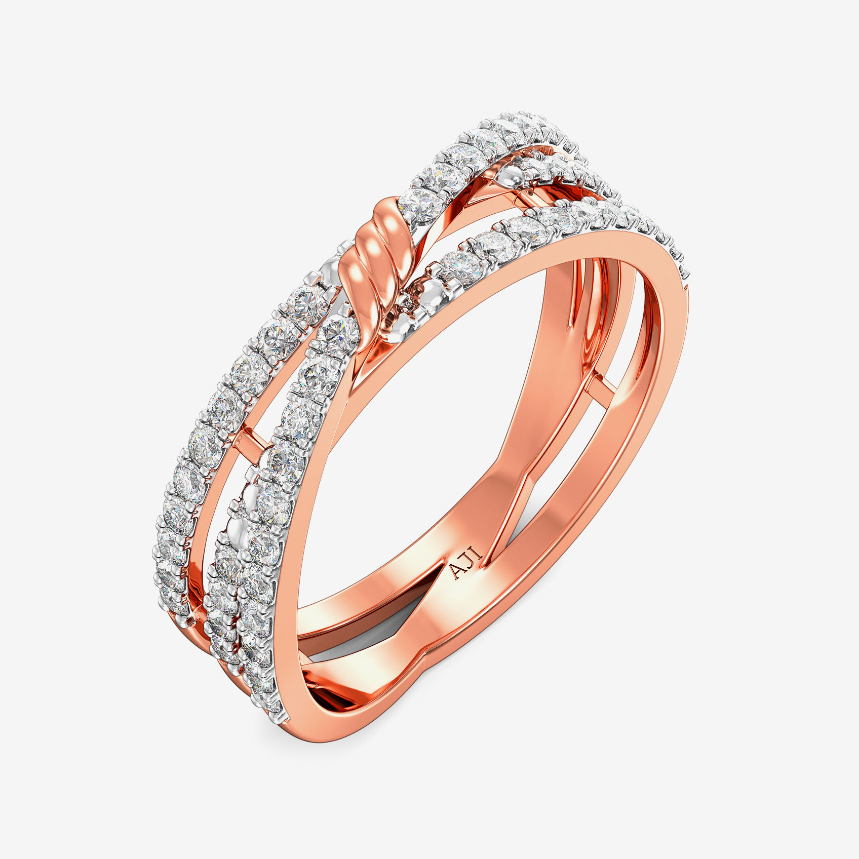 Circle Glint Diamond Ring