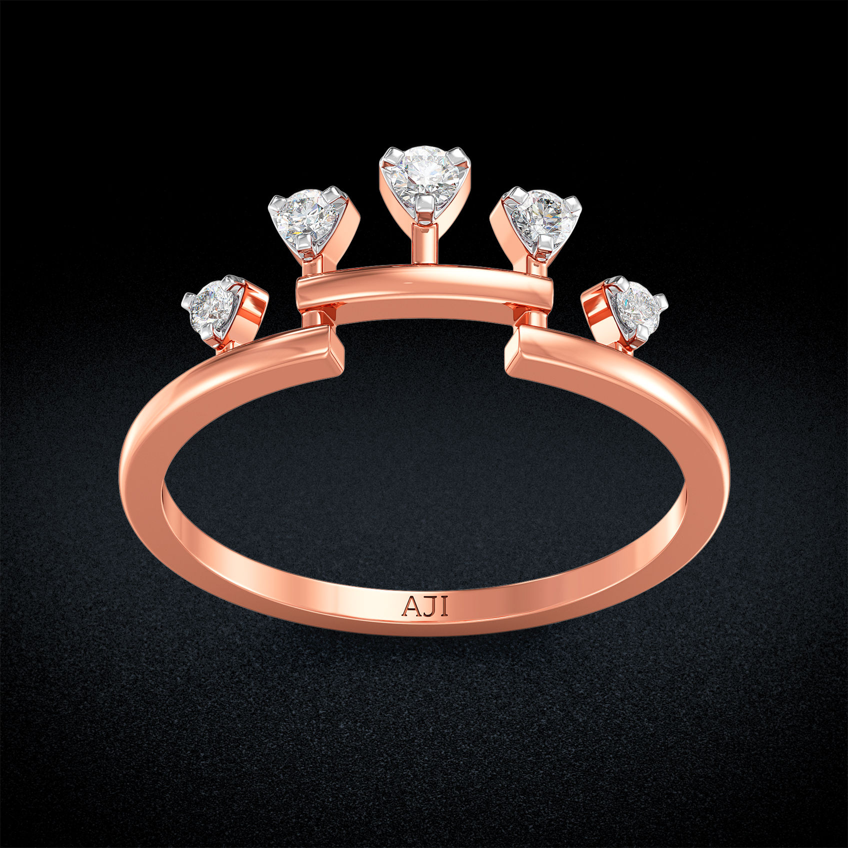 Tri Glint Diamond Ring image
