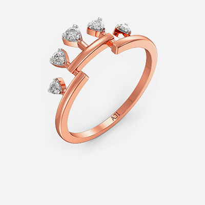 Tri Glint Diamond Ring alternate view 1