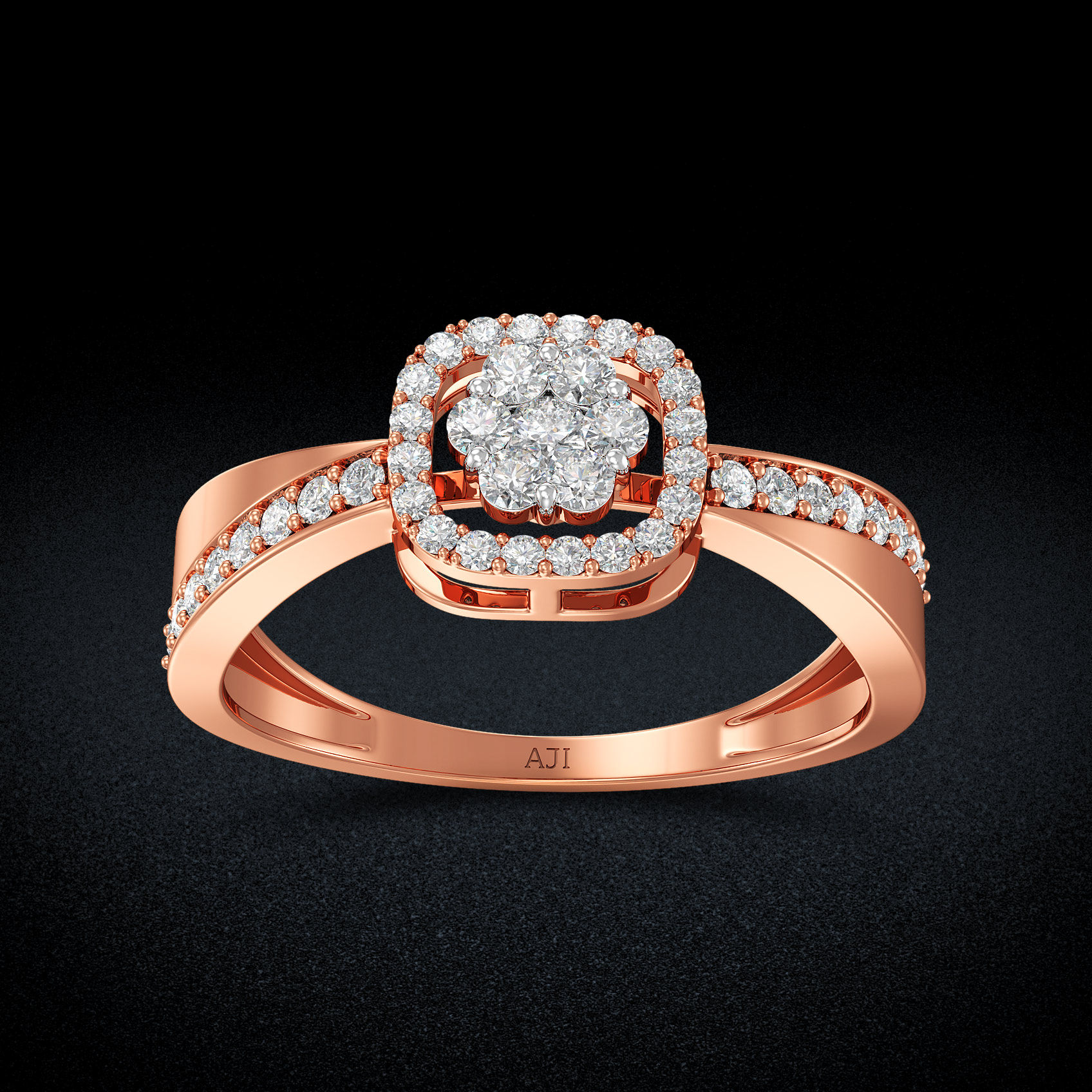 Floral Elegance Diamond Ring image