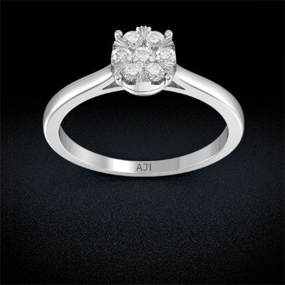 Radiant Floral Diamond Ring alternate view 2