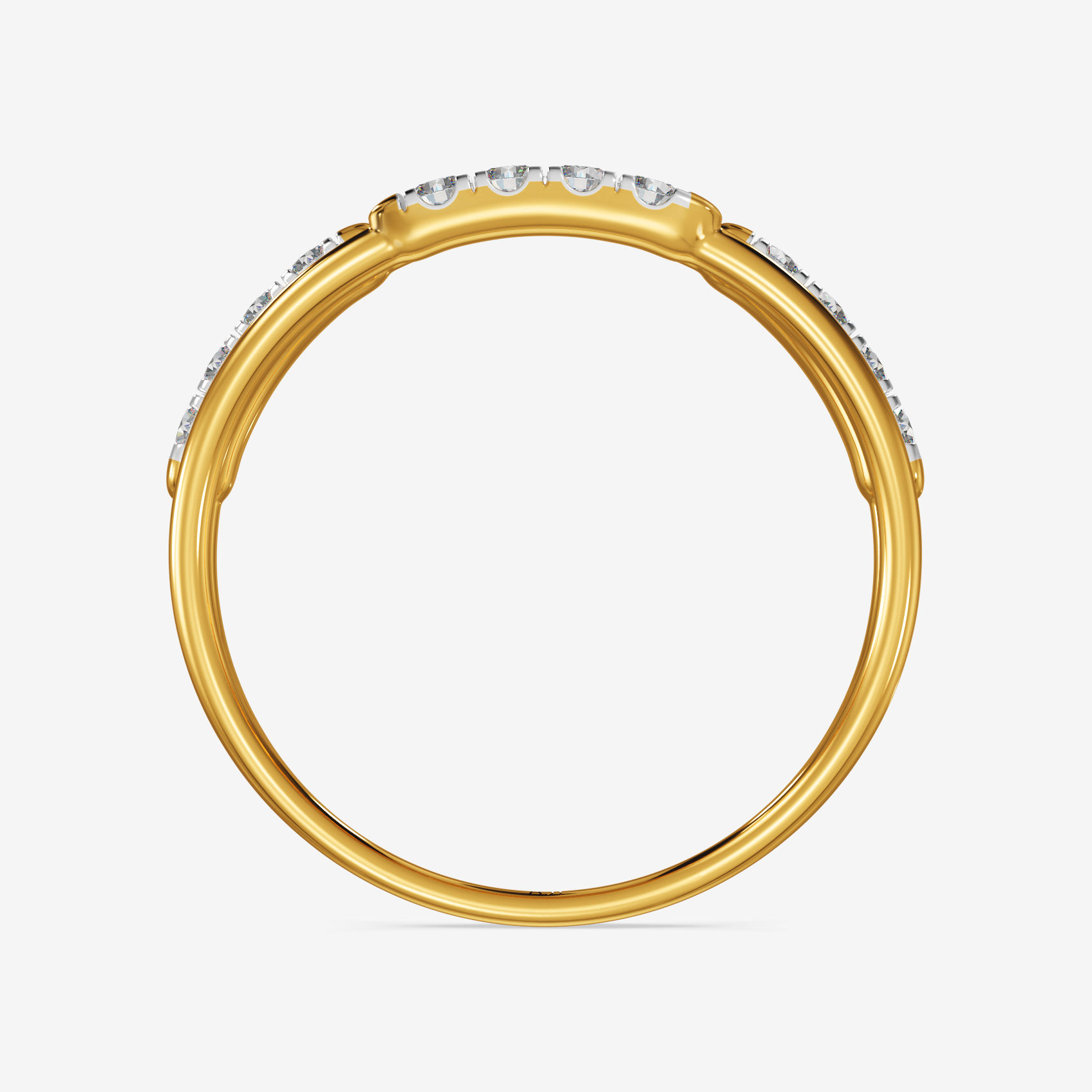 Double Strand Delight Diamond Ring image