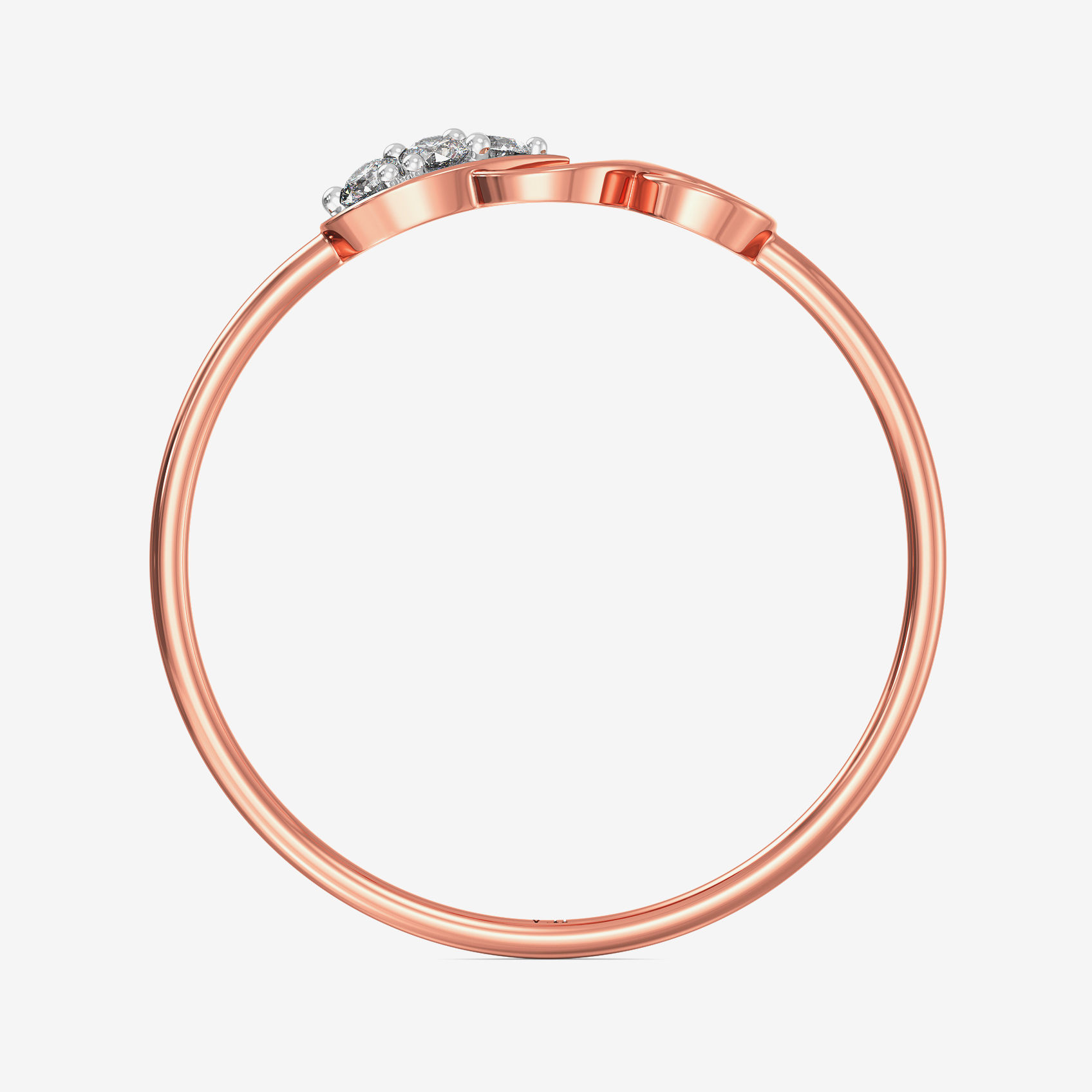 Serene Leaf Infinity Diamond Ring image